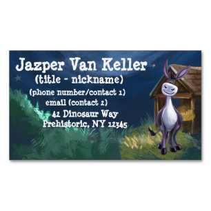 Donkey-presentationer och tillbehör visitkortmagnet