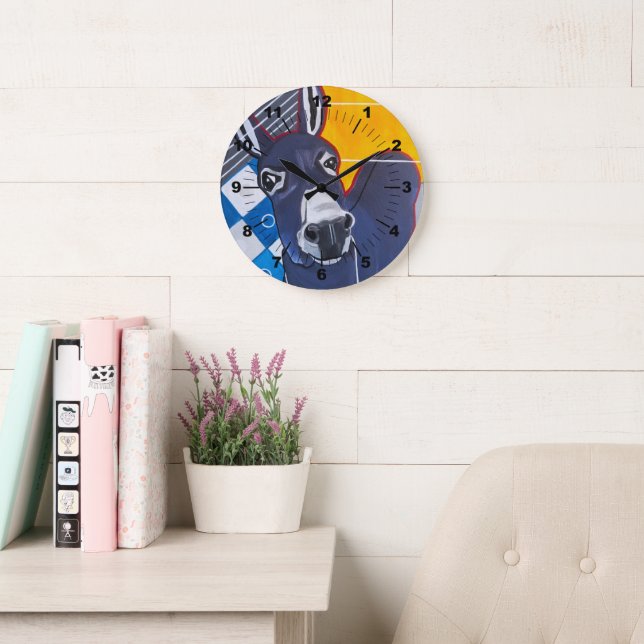 Donkey Punch Painting by Alfred Fox Stor Klocka (Läsesal)