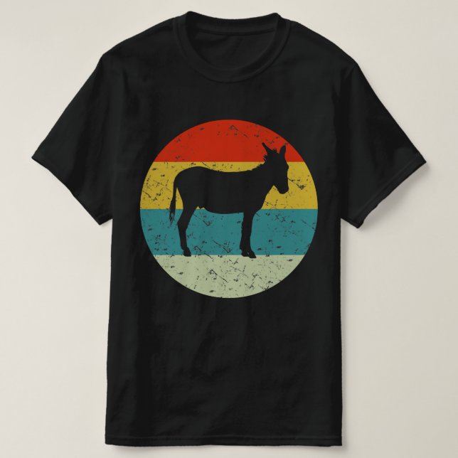 donkey retro vintage silhouette 70s t shirt (Design framsida)
