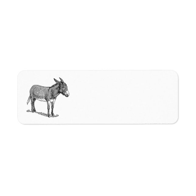 Donkey Returadress Etikett (Framsidan)