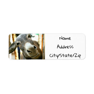 ***DONKEY*** RETURNADRESSETIKETT RETURADRESS ETIKETT