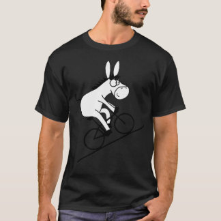 Donkey Riding Bicycle T Shirt
