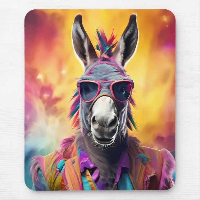 Donkey Rosa Glass, Rainbow Hair Musmatta (Framsidan)