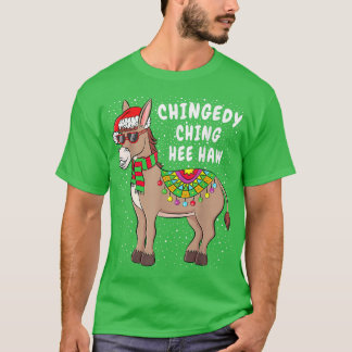 Donkey Santa Hat God jul jul Vibes Decemb T Shirt