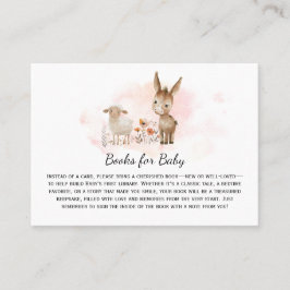 Donkey Sheep Kön Neutral Bokar för Baby | Placeringskort