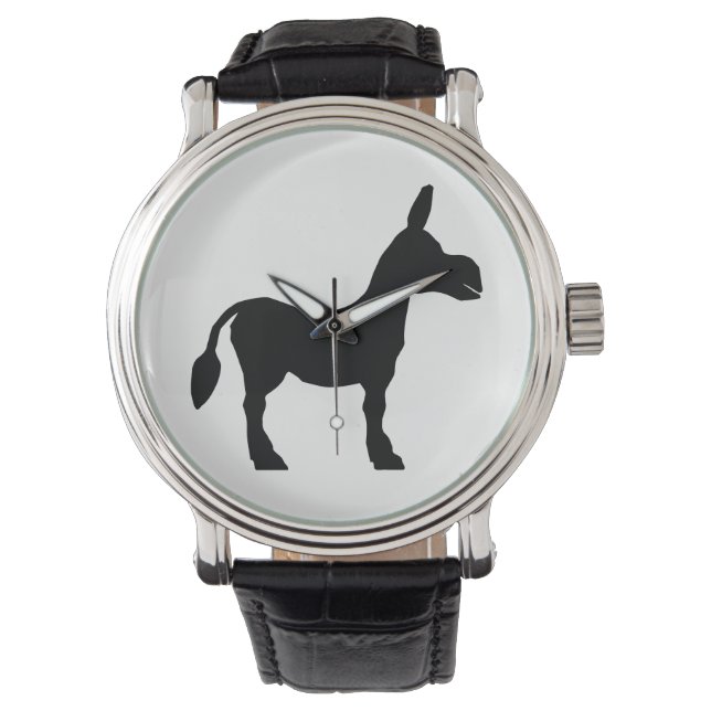 Donkey Silhouette Armbandsur (Framsida)