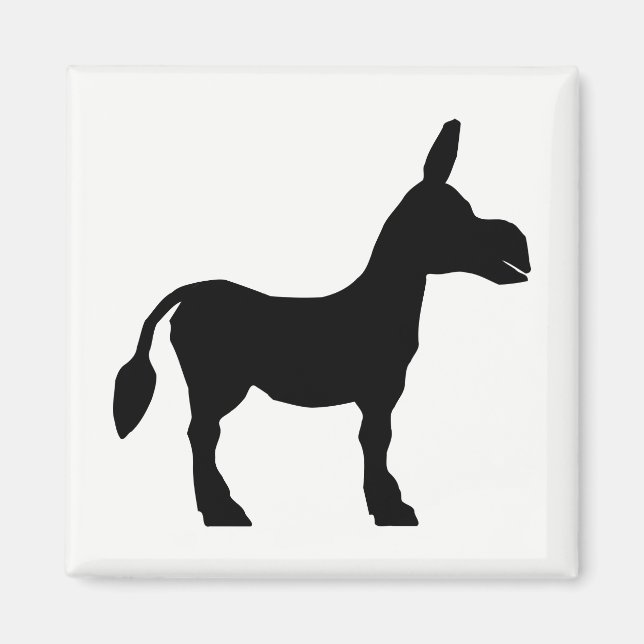 Donkey Silhouette Magnet (Framsidan)