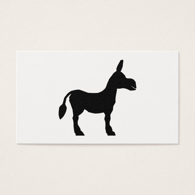 Donkey Silhouette Visitkort (Framsidan)