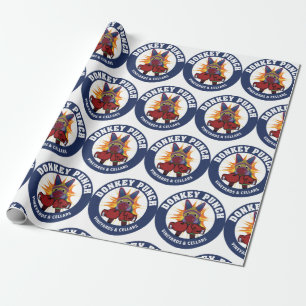 Donkey Slår radbyte Papprare Presentpapper
