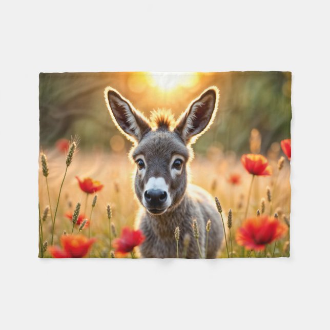 Donkey sommarharmoni - landskapskonst fleecefilt (Framsidan (Horisontell))