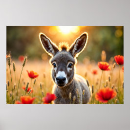 Donkey sommarharmoni - landskapskonst poster