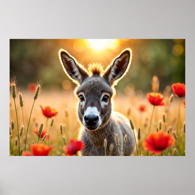 Donkey sommarharmoni - landskapskonst poster (Framsidan)