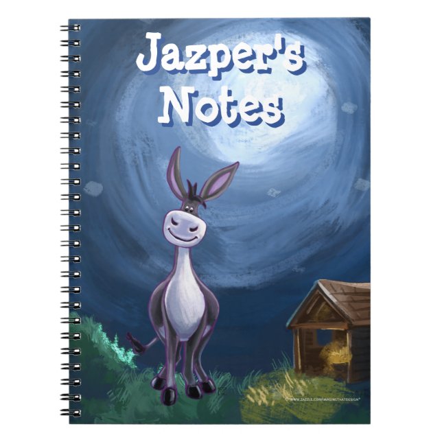 Donkey Stationery Anteckningsbok Med Spiral (Framsidan)