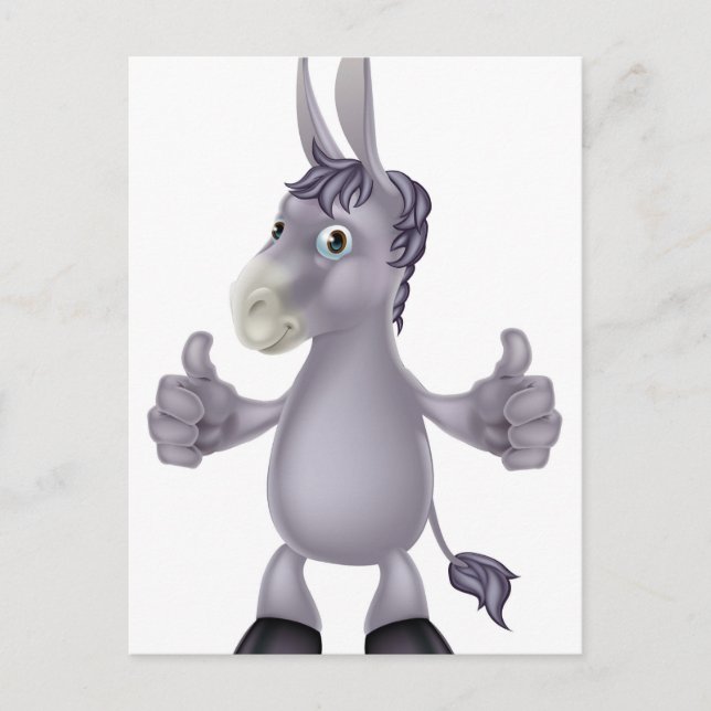 Donkey-tecknad Vykort (Framsida)