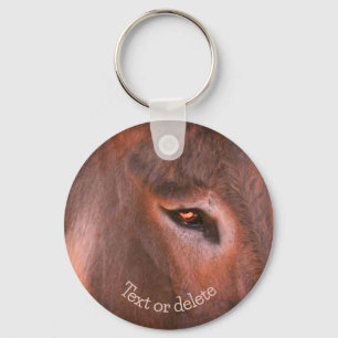 Donkey Thoughts Animal Personlig Nyckelring