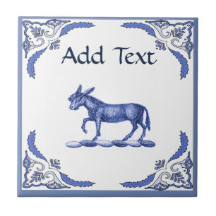 Donkey Tile, holländska titta, Personalize Kakelplatta
