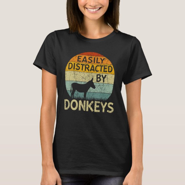Donkey uppdelat enkelt av Donkey T Shirt (Framsida)
