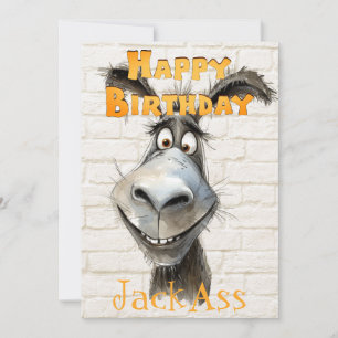 Donkey's Funny Birthday Julkort
