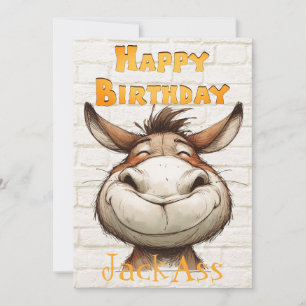 Donkey's Funny Birthday Julkort
