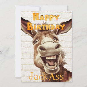 Donkey's Funny Birthday Julkort