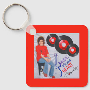 Donna Fargo 2-Sided Land Music Keychain Nyckelring