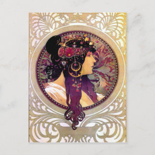Donna Orechini av Alphonse Mucha Vykort