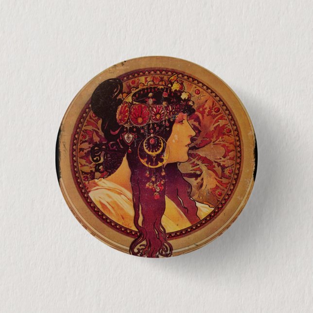 Donna Orechini med Red Hair Knapp (Framsida)