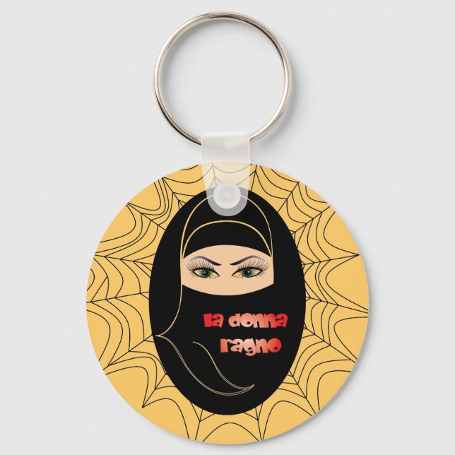 Donna ragno Schlüsselanhänger Nyckelring (Framsida)