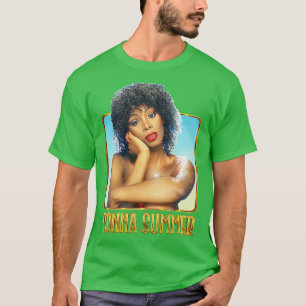 Donna Summer Retro 70-talets Fläkt Art Design T Shirt