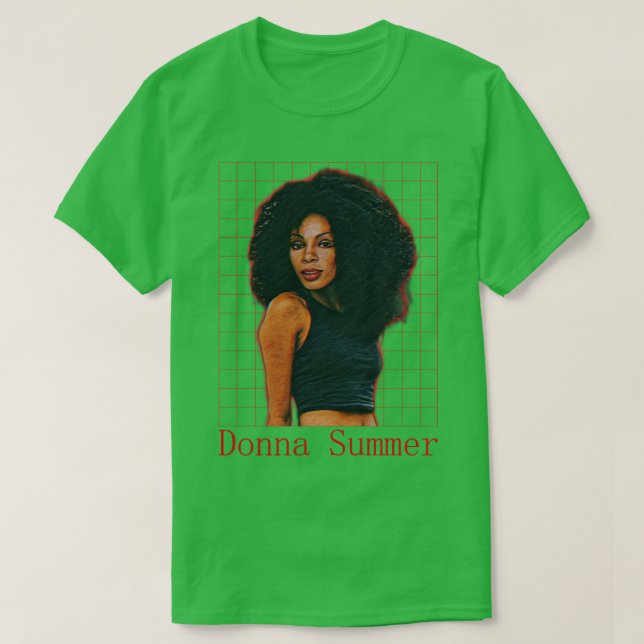 Donna Summer Retro Fläkt Design T Shirt (Design framsida)