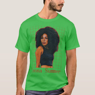 Donna Summer Retro Fläkt Design T Shirt