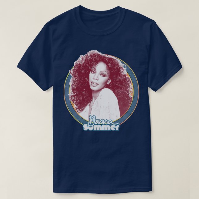 Donna Summer Retro Stil Fläkt Art Design11 T Shirt (Design framsida)