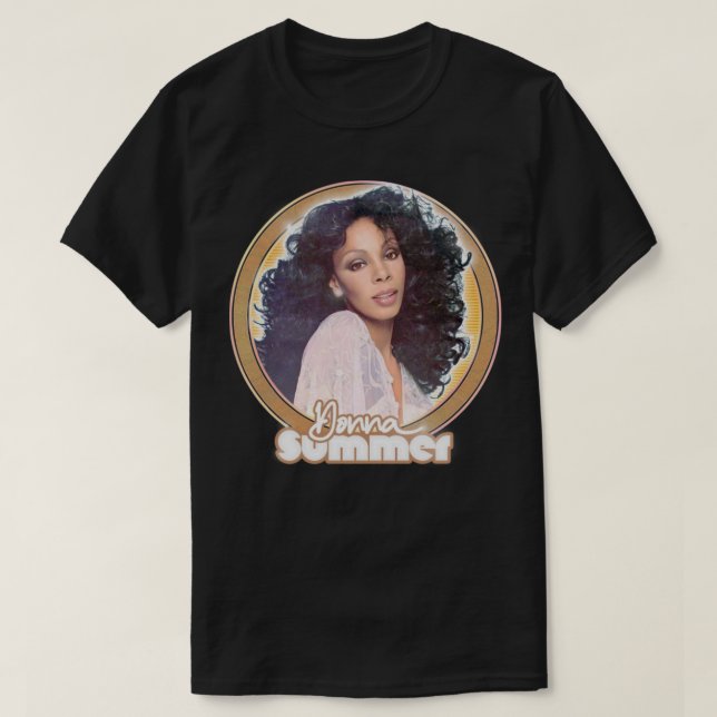 Donna Summer Retro Stil Fläkt Art Design4 T Shirt (Design framsida)