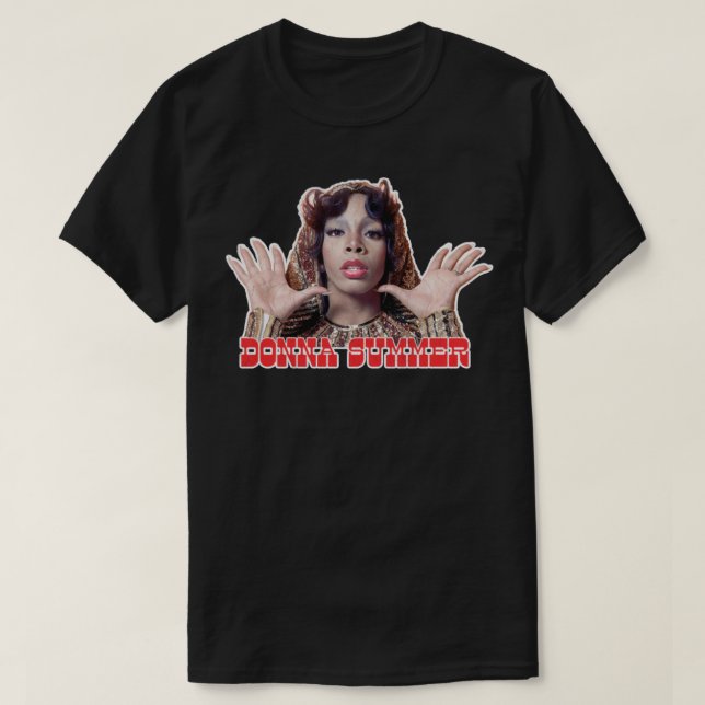 Donna Summer Retro Stil Fläkt Art Design5 T Shirt (Design framsida)