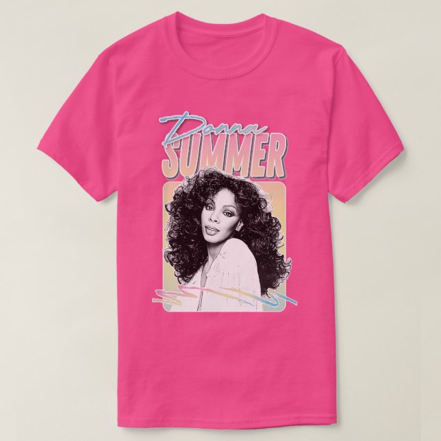 Donna Summer Retro Stil Fläkt Art Design 1 T Shirt (Design framsida)