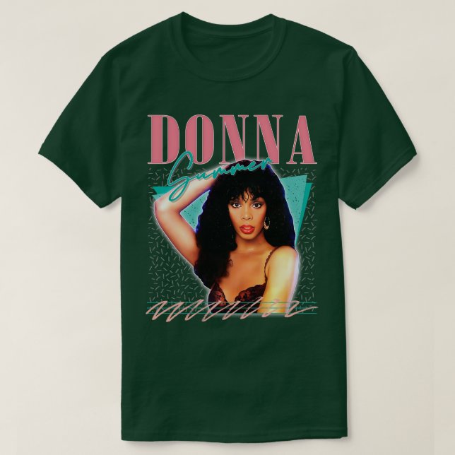 Donna Summer Retro Stil Fläkt Art Design 2 T Shirt (Design framsida)