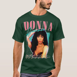 Donna Summer Retro Stil Fläkt Art Design 2 T Shirt