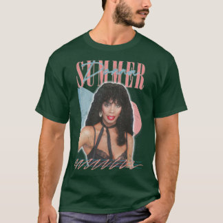 Donna Summer Retro Stil Fläkt Art Design T Shirt