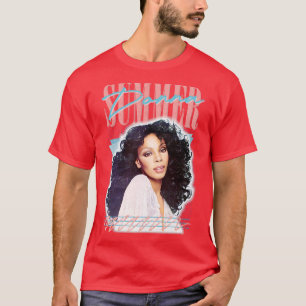 Donna Summer Retro Stil Fläkt Art Design T Shirt