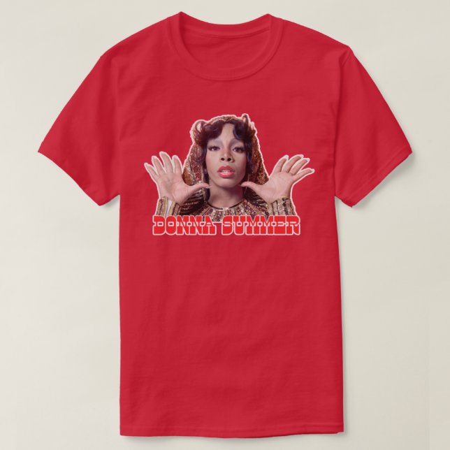 Donna Summer Retro Style Fan Art Design7 T Shirt (Design framsida)