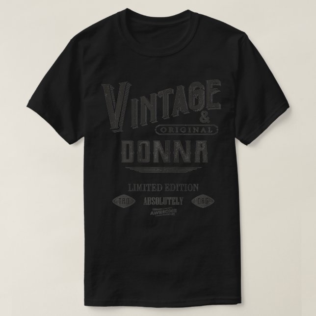 Donna Vintage T Shirt (Design framsida)