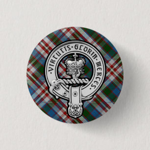 Donnachaidh (Robertson) Dress tartan Vapensköld Ba Knapp