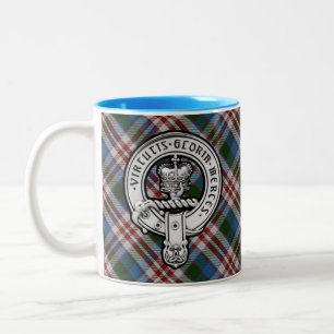 Donnachaidh (Robertson) Dress tartan Vapensköld Två-Tonad Mugg