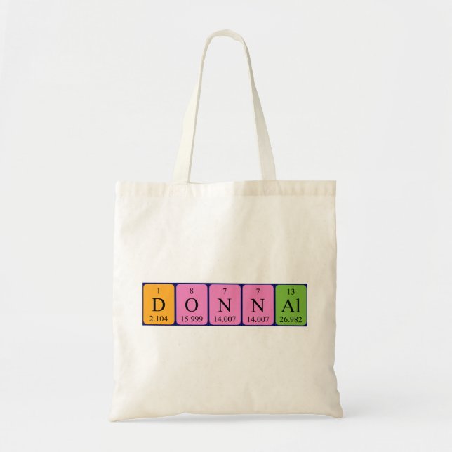 Donnal Perioal bord namn tote bag Tygkasse (Framsidan)