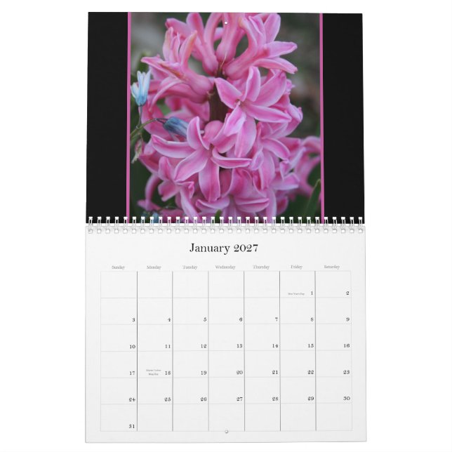 Donnas blomsterträdgård kalender (Jan 2027)