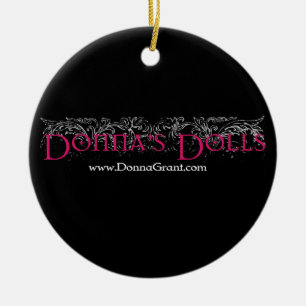 Donnas dockor julgransprydnad keramik