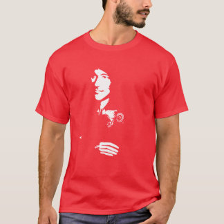 donne kopierar t-shirt