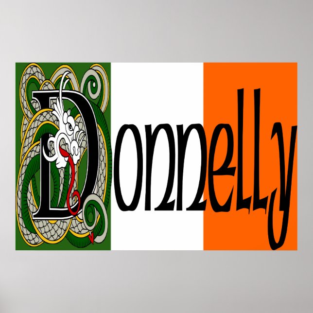 Donnelly Celtic Dragon Skriv ut Poster (Framsidan)