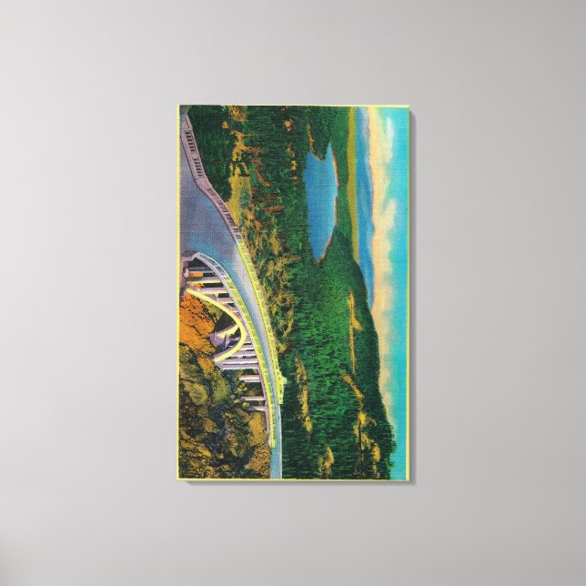 Donner Memorial Bridge och Canvastryck (Framsida)