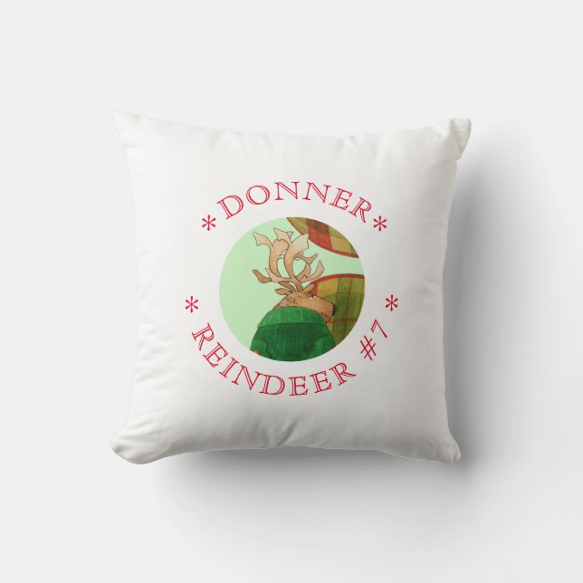 DONNER REINDEER Square Dekorativ kudde (Framsida)